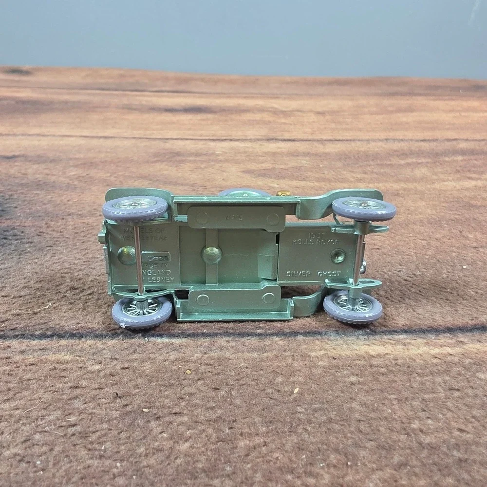 Matchbox Rolls Royce Silver Ghost Toy Car Green Good Y-15 Models of Yesteryear
